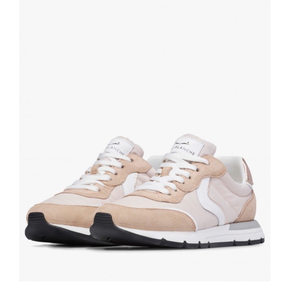 Voile Blanche Shoes - NWT VOILE BLANCHE STORM 015 WOMAN
Suede And Technical Fabric Peach-White Sneaker